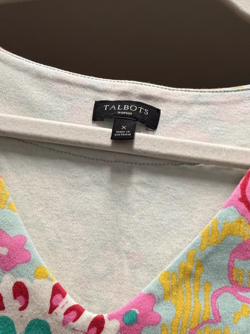 Talbots MEDALLION INTERLOCK SHIFT DRESS - Picture 6 of 6